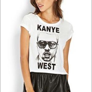 Forever 21 Kanye west crop top small